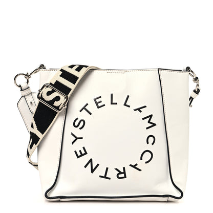 Stella McCartney Eco Alter Nappa Logo Mini Crossbody White 1 of 9