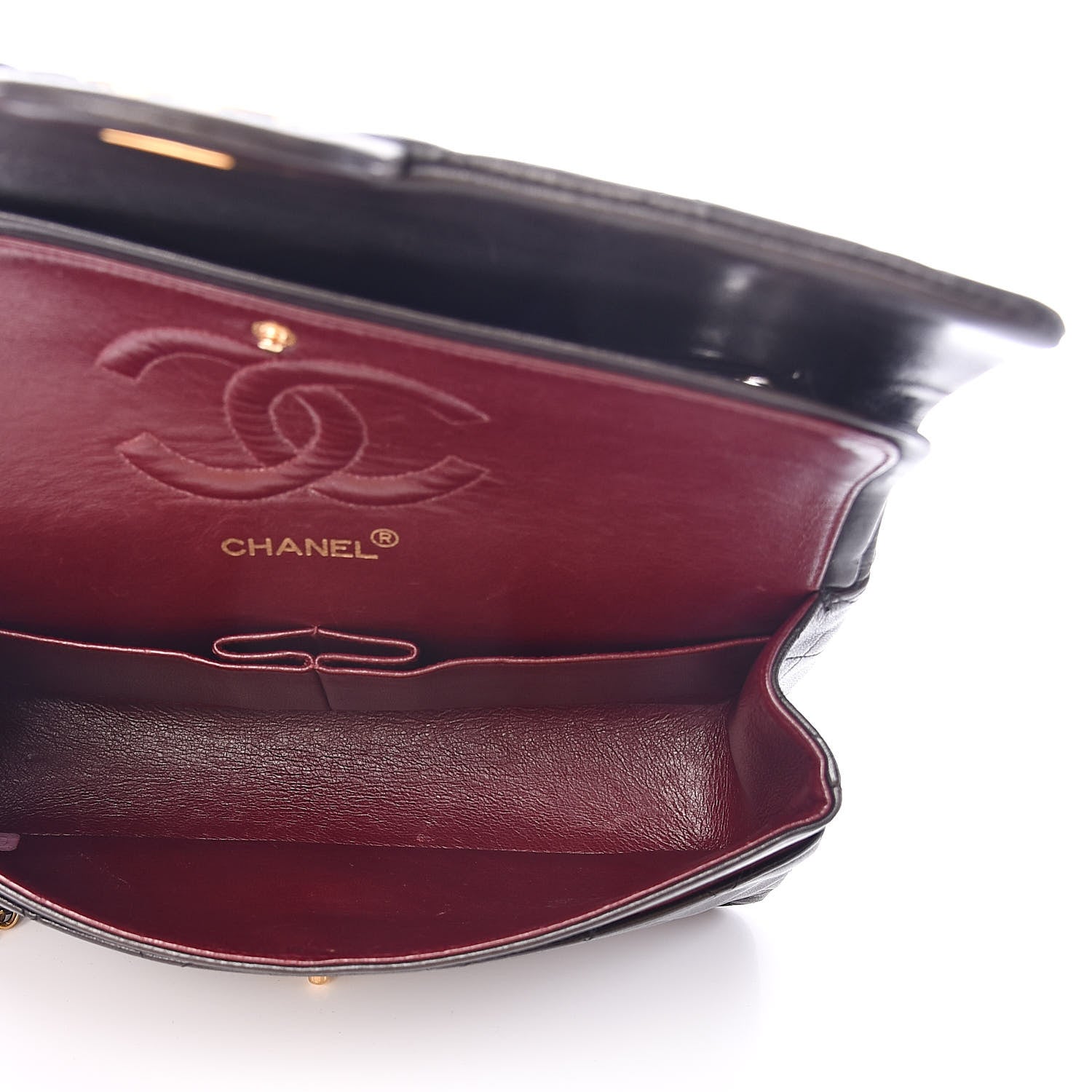 Chanel Lambskin Quilted Medium Double Flap Black 5 of 18