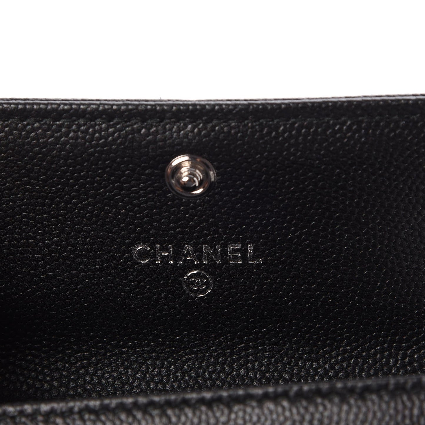 Caviar Quilted Boy Flap Card Holder So Black