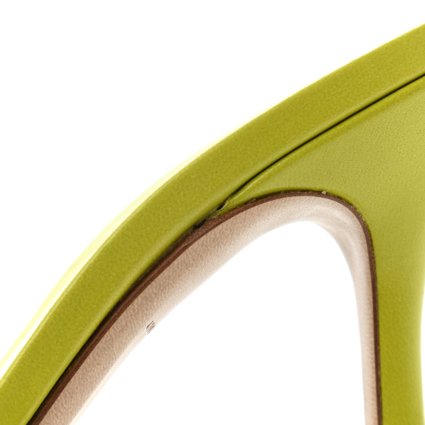 Lambskin Stretch Mule Sandals 41 Kiwi
