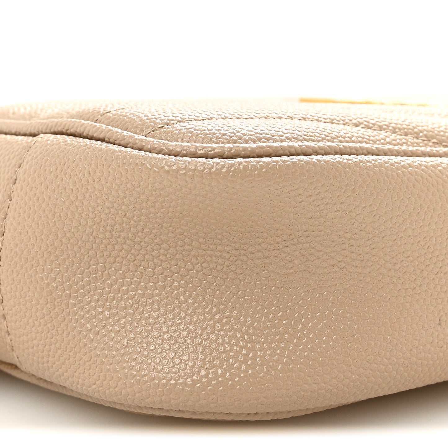 Grain De Poudre Matelasse Monogram Mini Lou Camera Bag Dark Beige