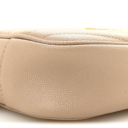 Saint Laurent Grain De Poudre Matelasse Monogram Mini Lou Camera Bag Dark Beige 9 of 10