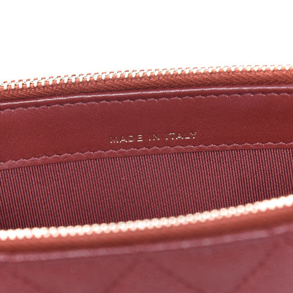 Chanel Iridescent Caviar Quilted Small Clutch With Chain Red 9 of 13