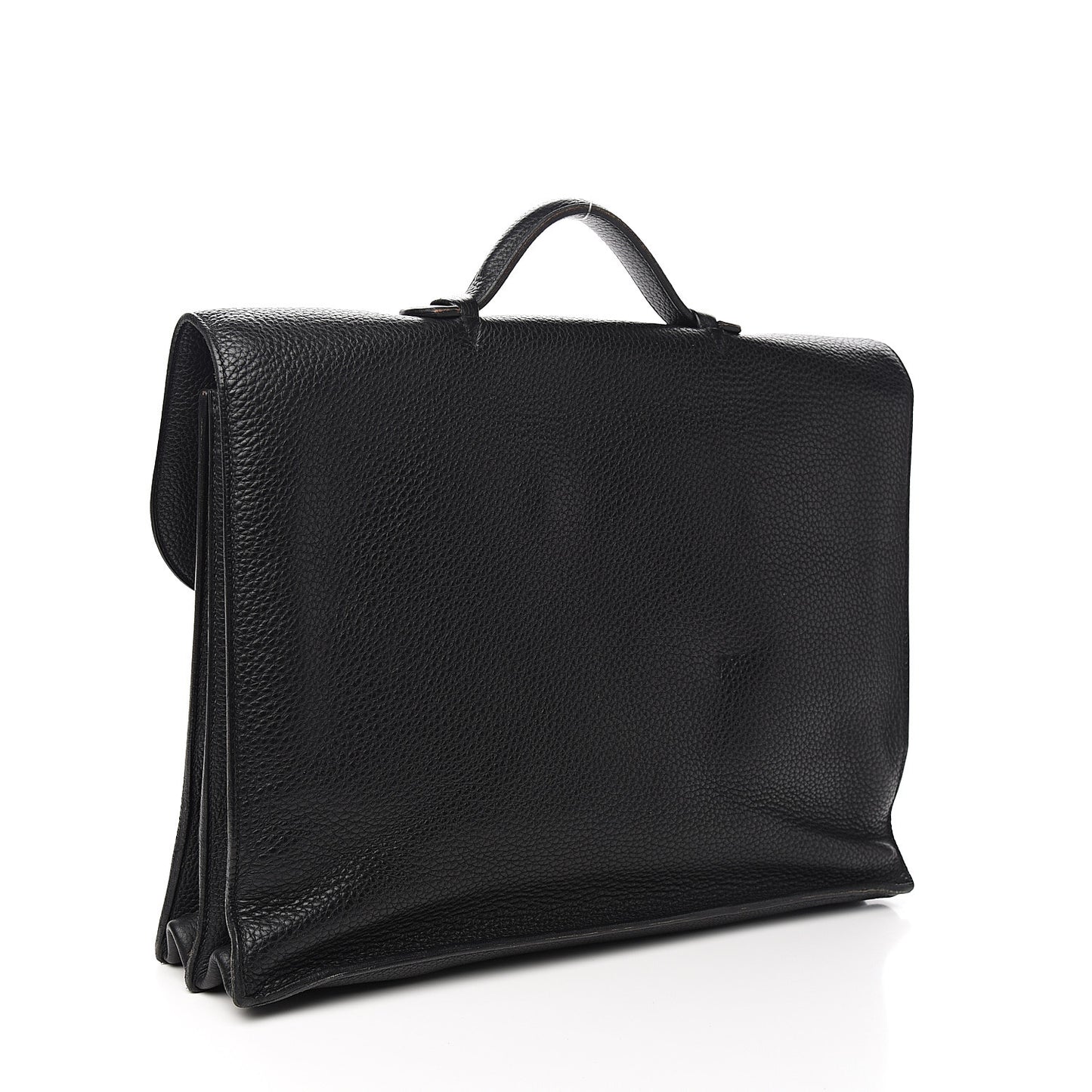 Taurillon Clemence Sac a Depeche 38 Briefcase Black