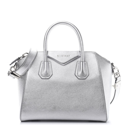Givenchy Metallic Sugar Goatskin Small Antigona Silver 1 of 13