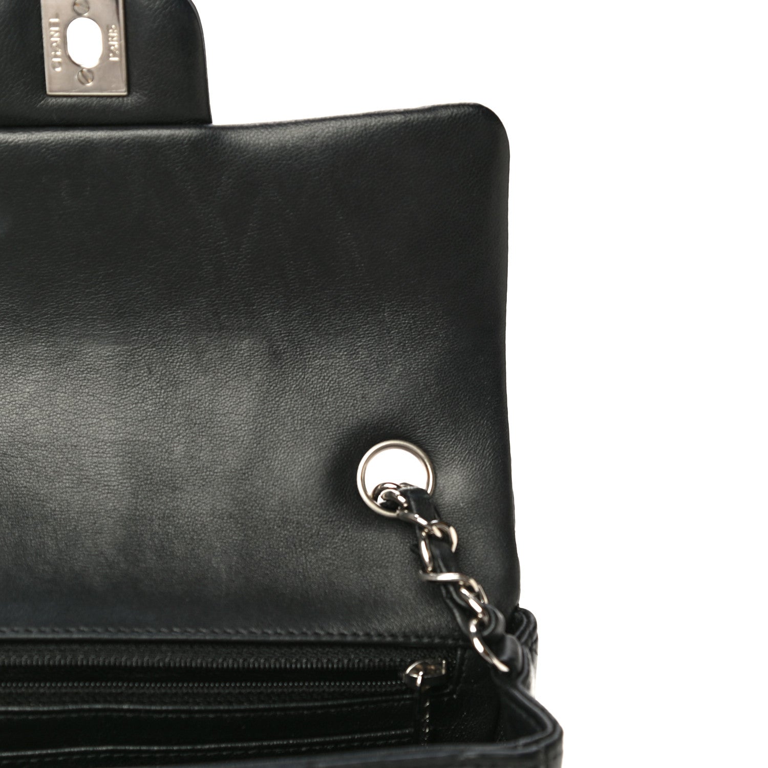 Chanel Lambskin Quilted Mini Rectangular Flap Black 12 of 12