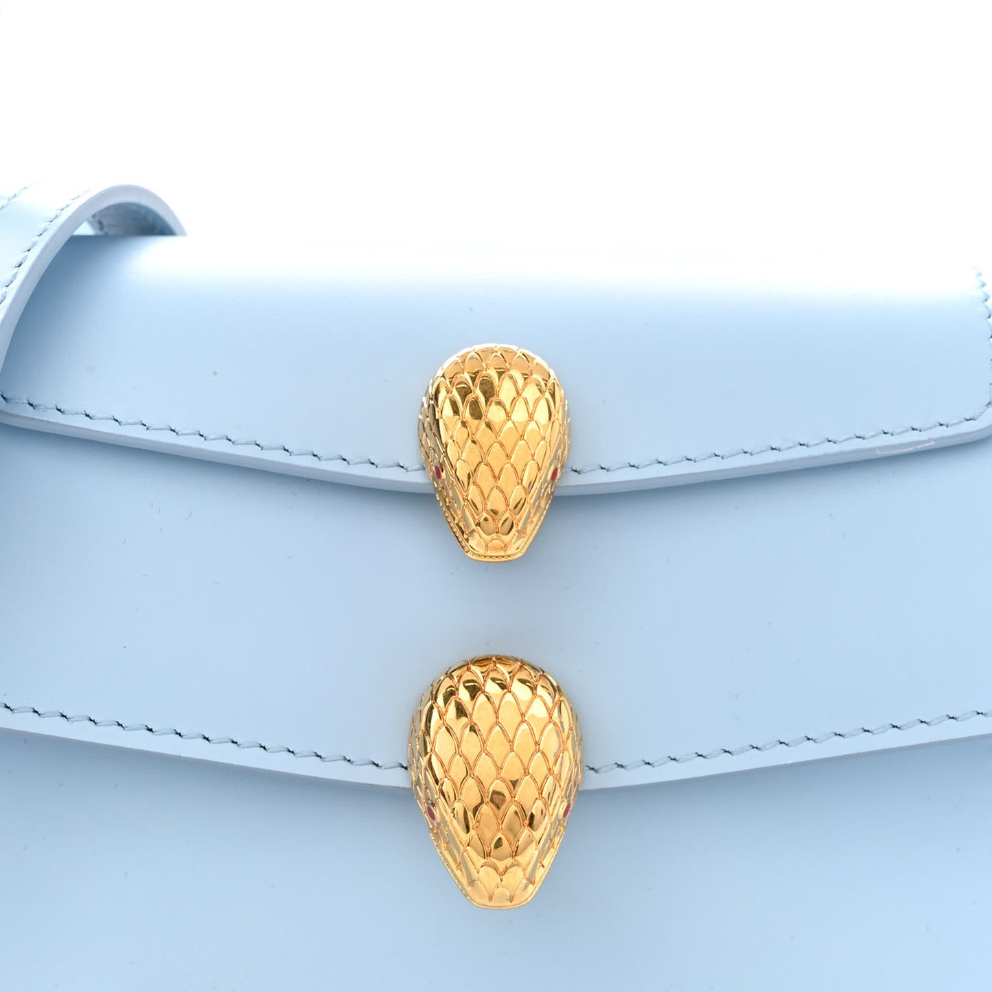 x ALEXANDER WANG Calfskin Serpenti Top Handle Belt Bag Baby Blue