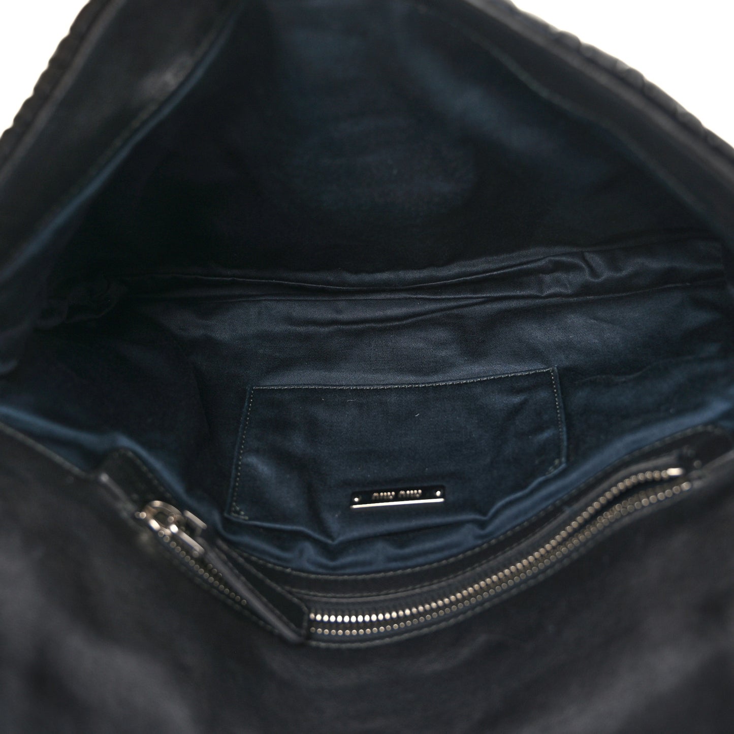 Nappa Matelasse Crystal Flap Clutch Black