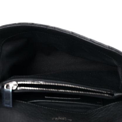 Saint Laurent Sheepskin Matelasse Chevron Monogram Medium College Bag Black 5 of 13