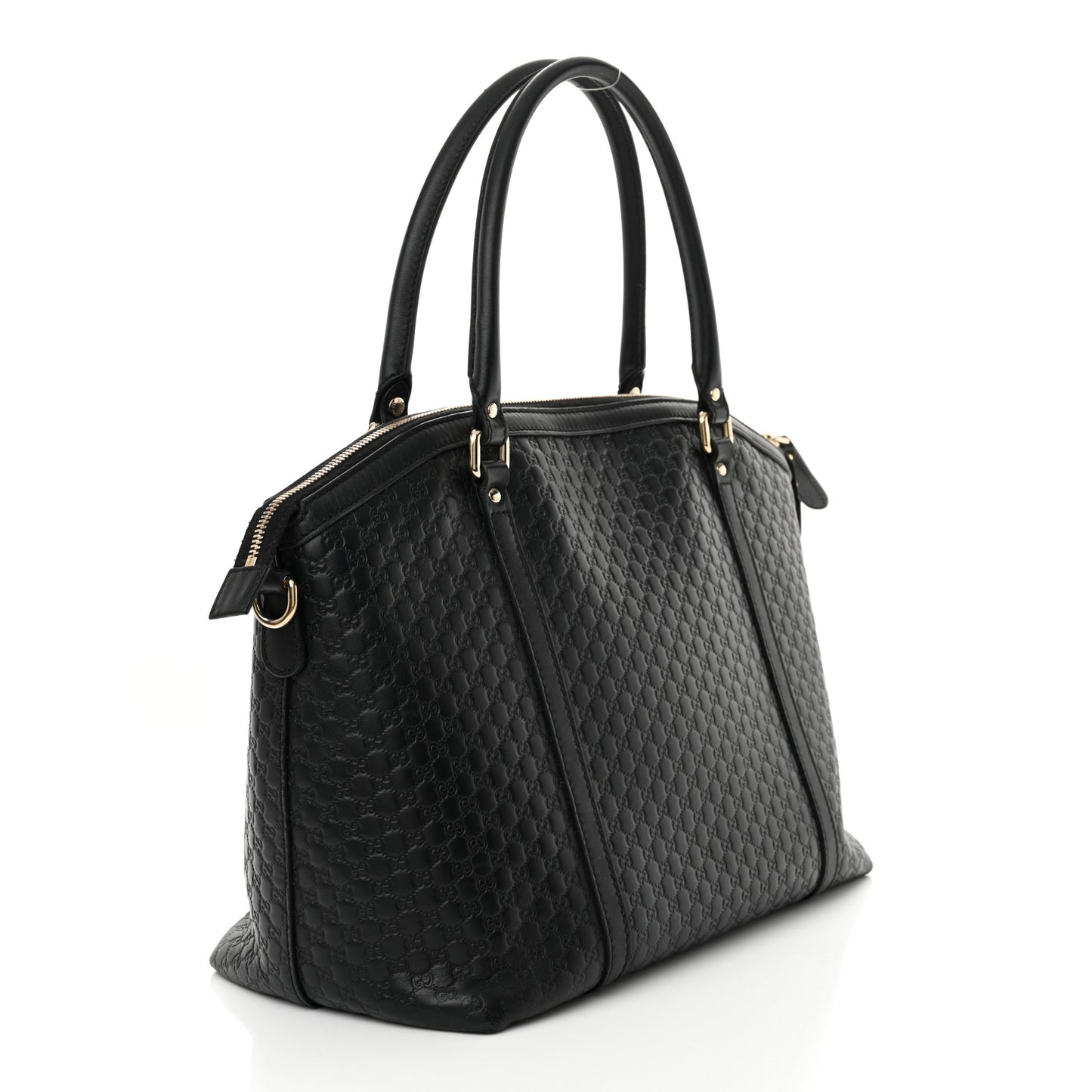 Soft Microguccissima Dome Satchel Black