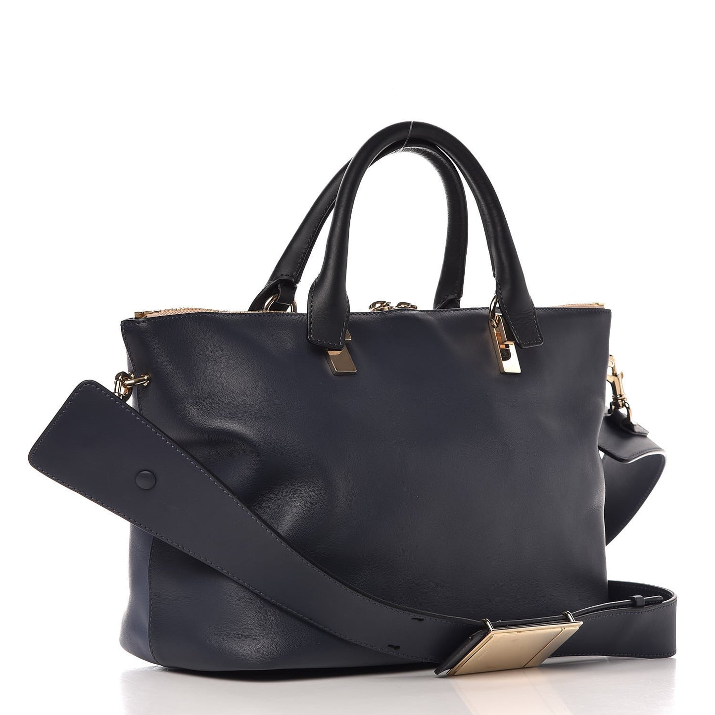 Smooth Calfskin Large Baylee Tote Street Blue