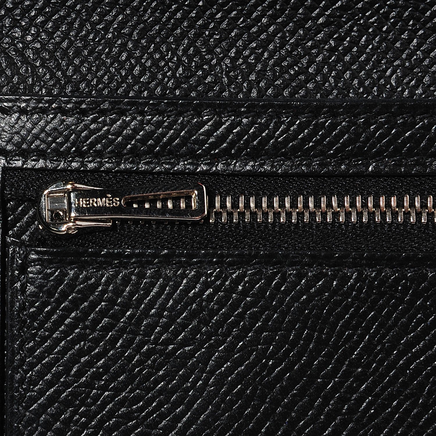 Hermes Epsom Bearn Gusset Wallet Black 6 of 9