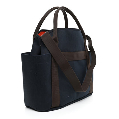 Hermes Canvas The Grooming Bag Bleu Navy Feu 4 of 15