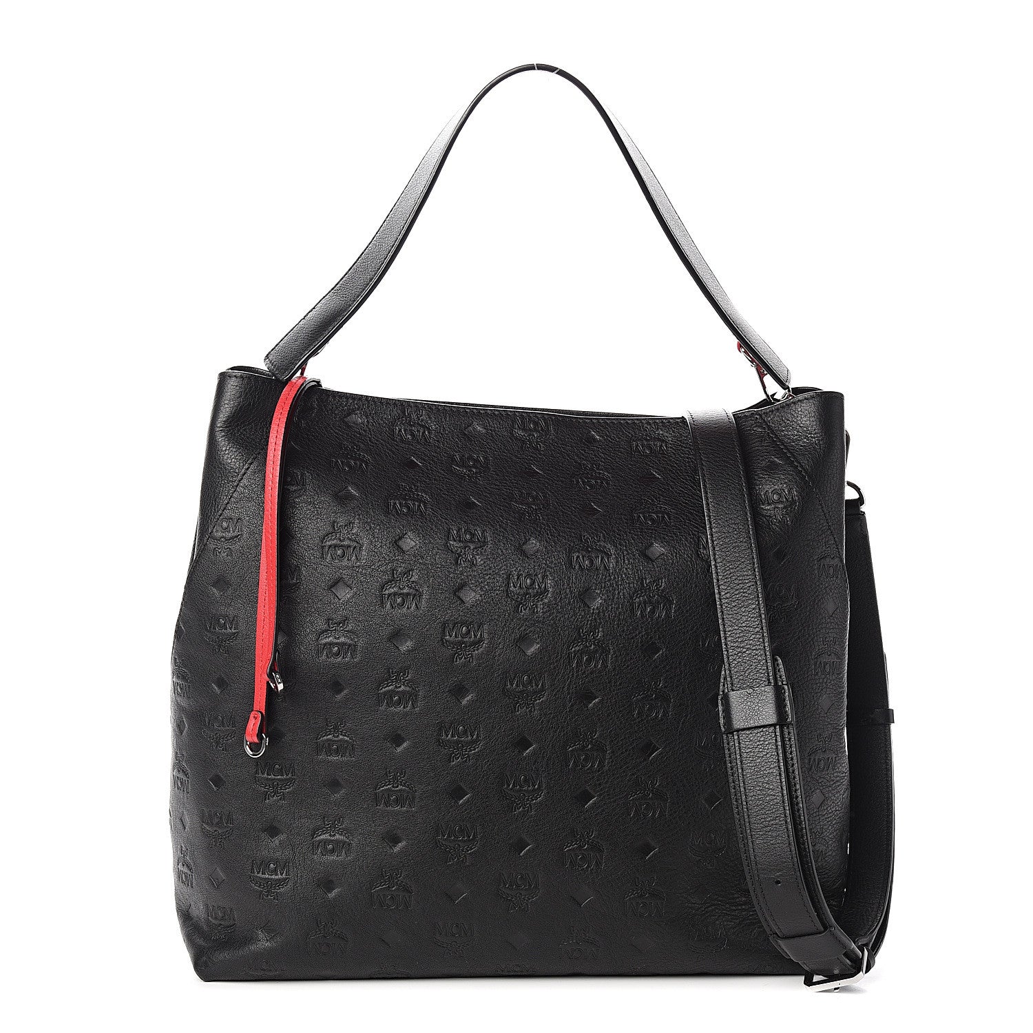 MCM Calfskin Ottomar Large Klara Hobo Black 1 of 10