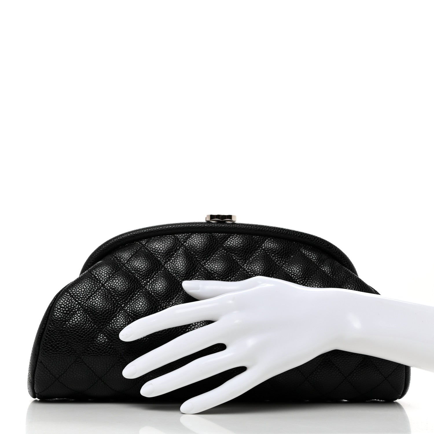 Chanel Caviar Quilted Timeless Clutch Black 2 of 9