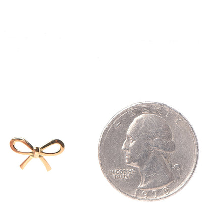 Tiffany 18K Yellow Gold Bow Earrings 2 of 5