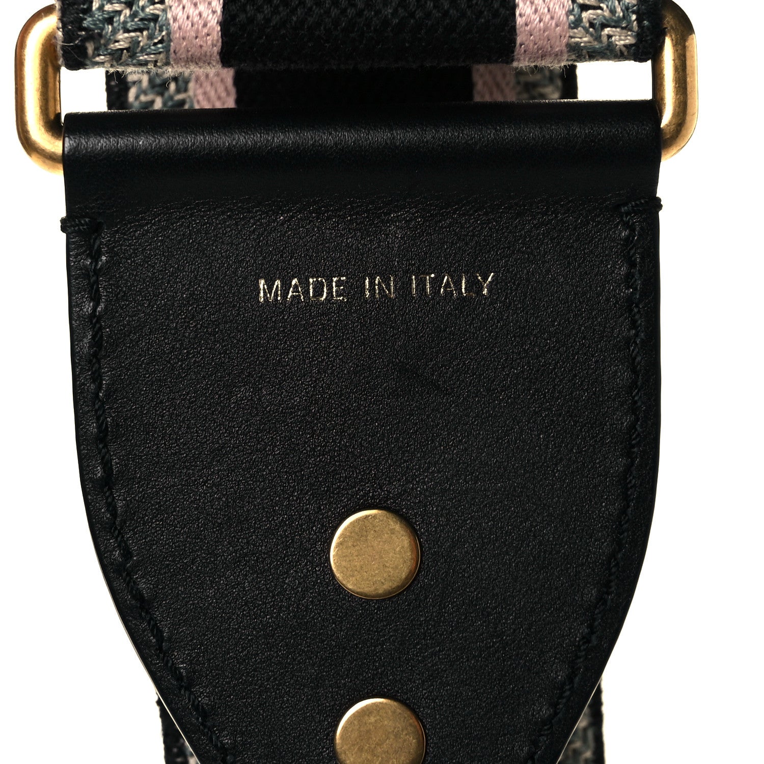 Christian Dior Canvas Embroidered Shoulder Strap Rose Multicolor 3 of 6