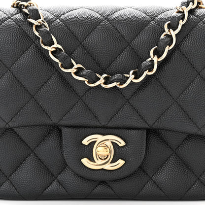 Chanel Caviar Quilted Mini Square Flap Black 8 of 11