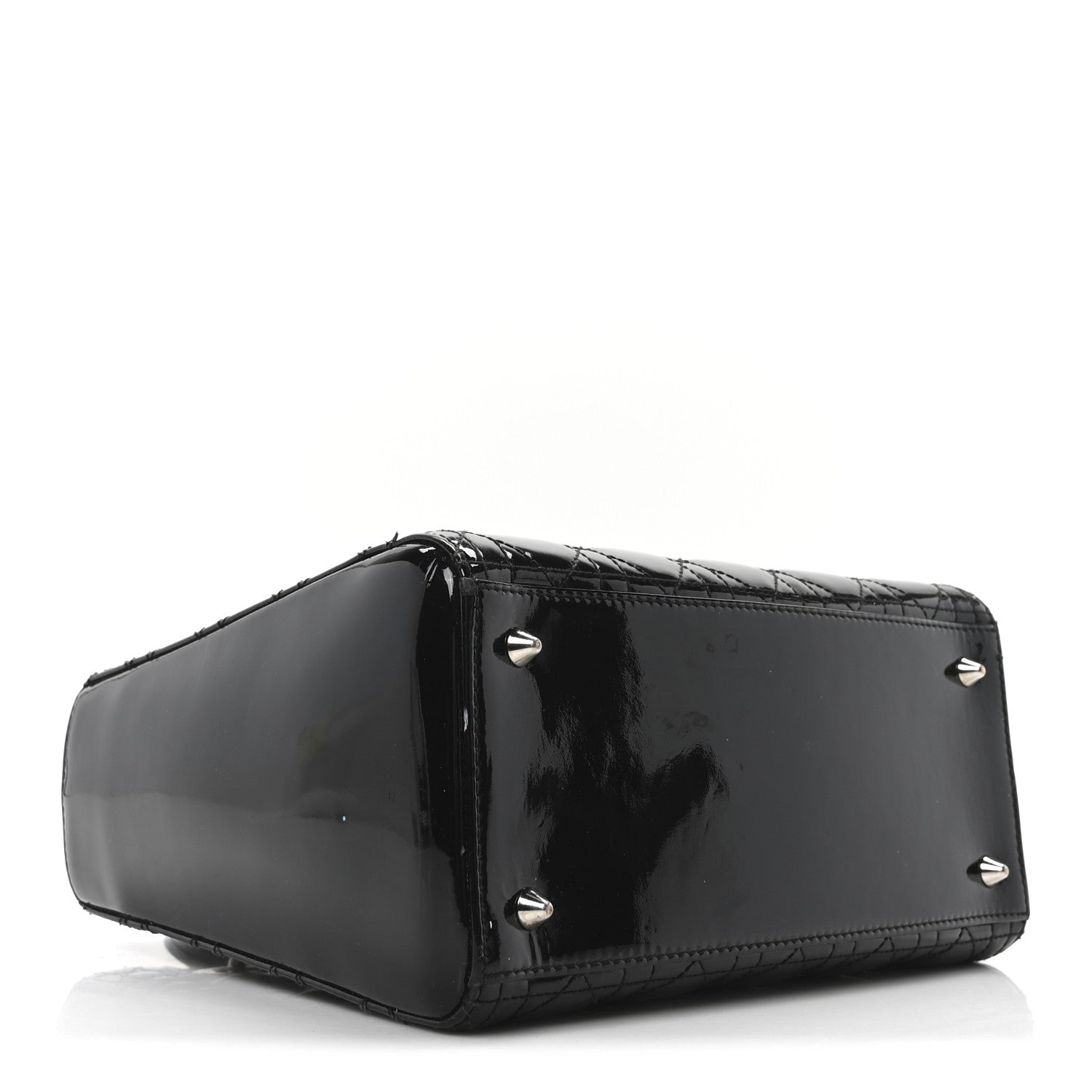 Christian Dior Patent Cannage Medium Lady Dior Black 4 of 10