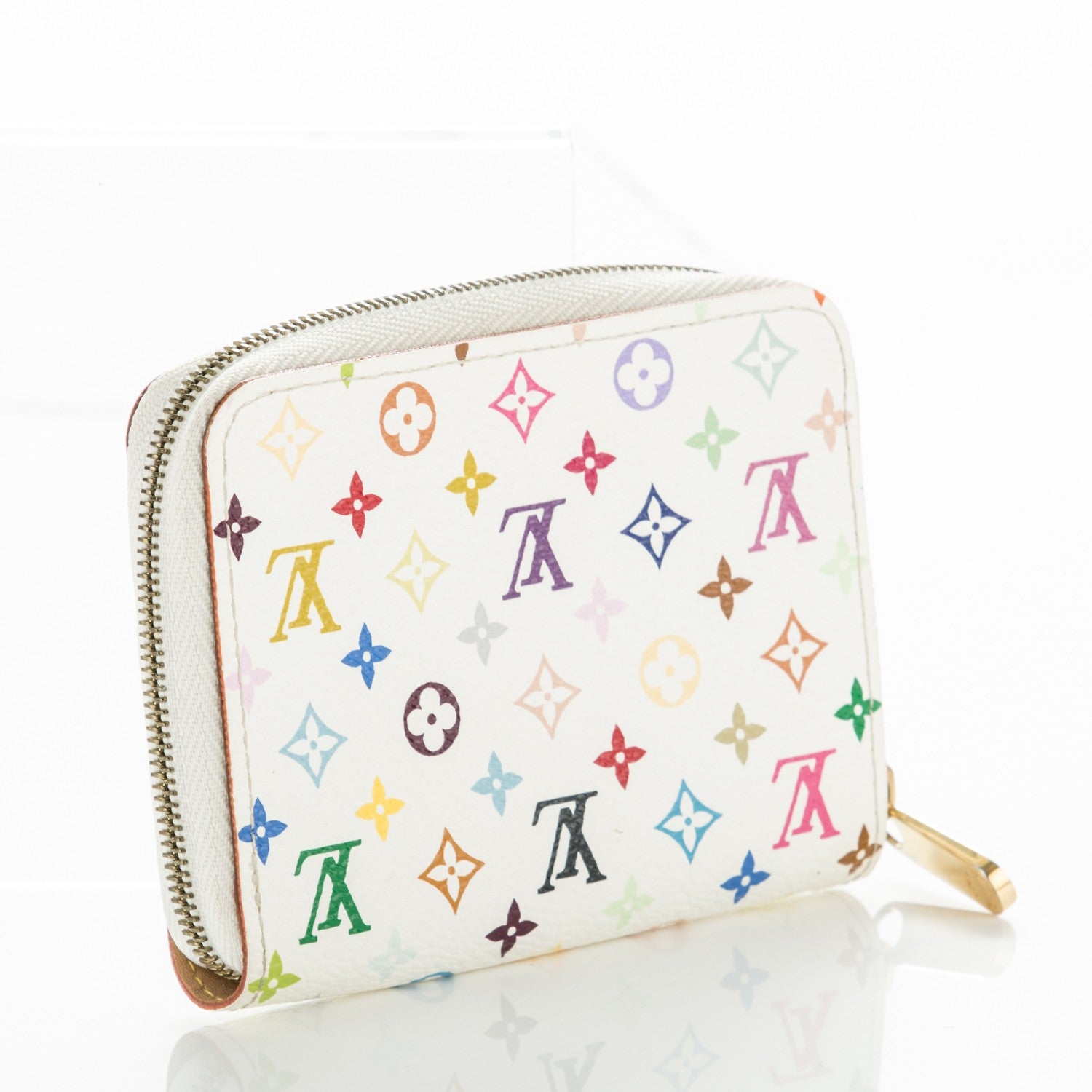 Louis Vuitton Monogram Multicolor Zippy Coin Purse White 2 of 7
