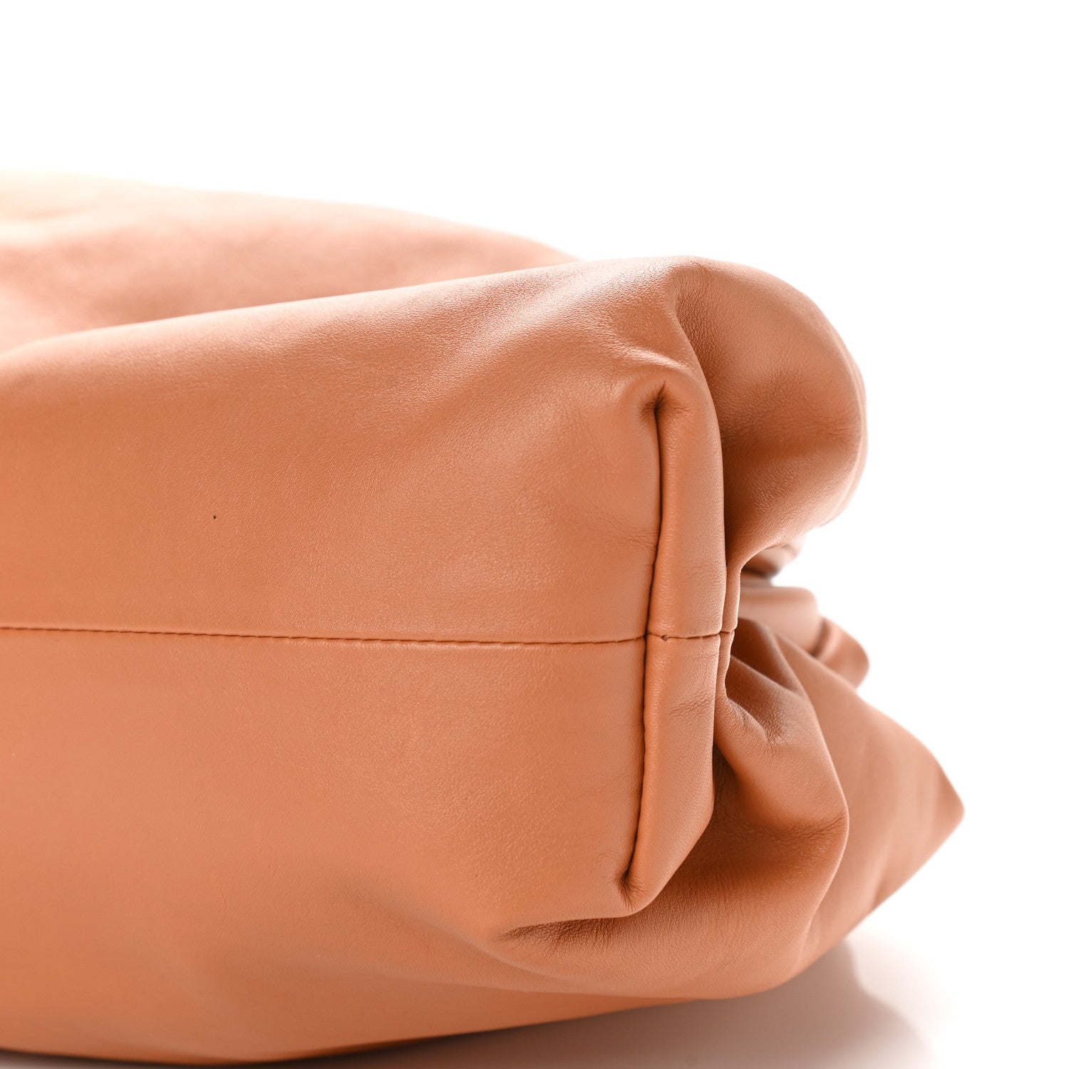 Bottega Veneta Smooth Butter Calf The Pouch Oversized Clutch Clay 8 of 8