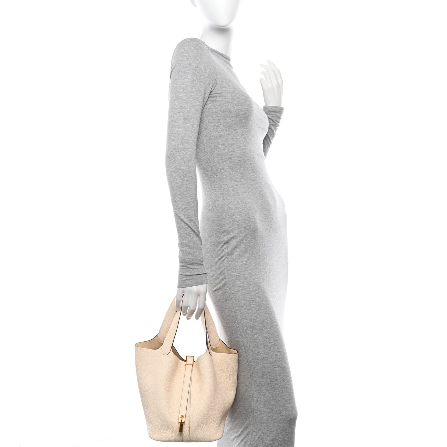 Taurillon Clemence Picotin Lock 22 MM Nata