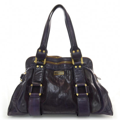 Jimmy Choo Leather Suede Malena Purple 1 of 6