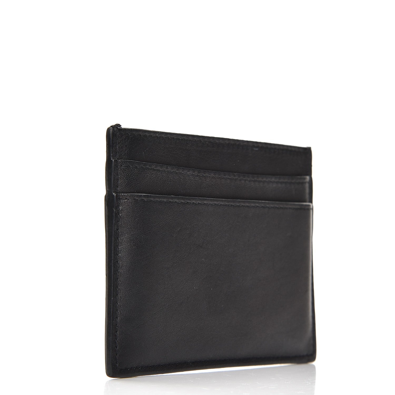 Saint Laurent Calfskin Monogram Card Case Black 3 of 8