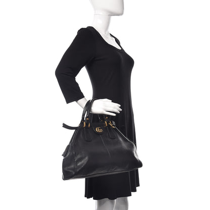 Gucci Calfskin Medium Re(Belle) Top Handle Bag Black 2 of 9