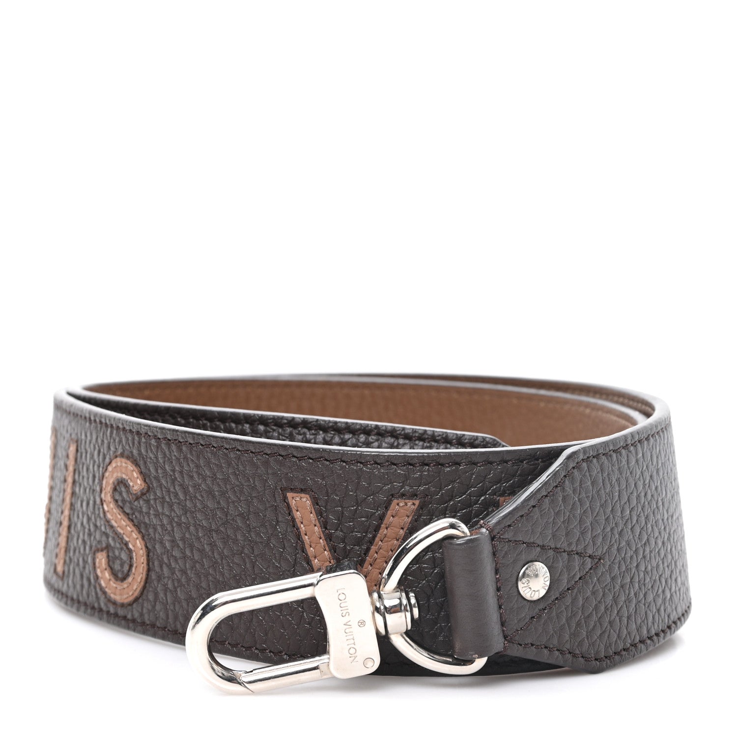 Louis Vuitton Taurillon Bandouliere Reversible Shoulder Strap Marron 1 of 5