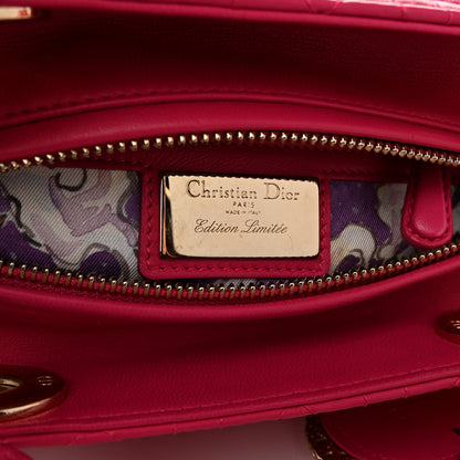 Christian Dior Lambskin Cannage Medium Lady Dior Pink 6 of 10