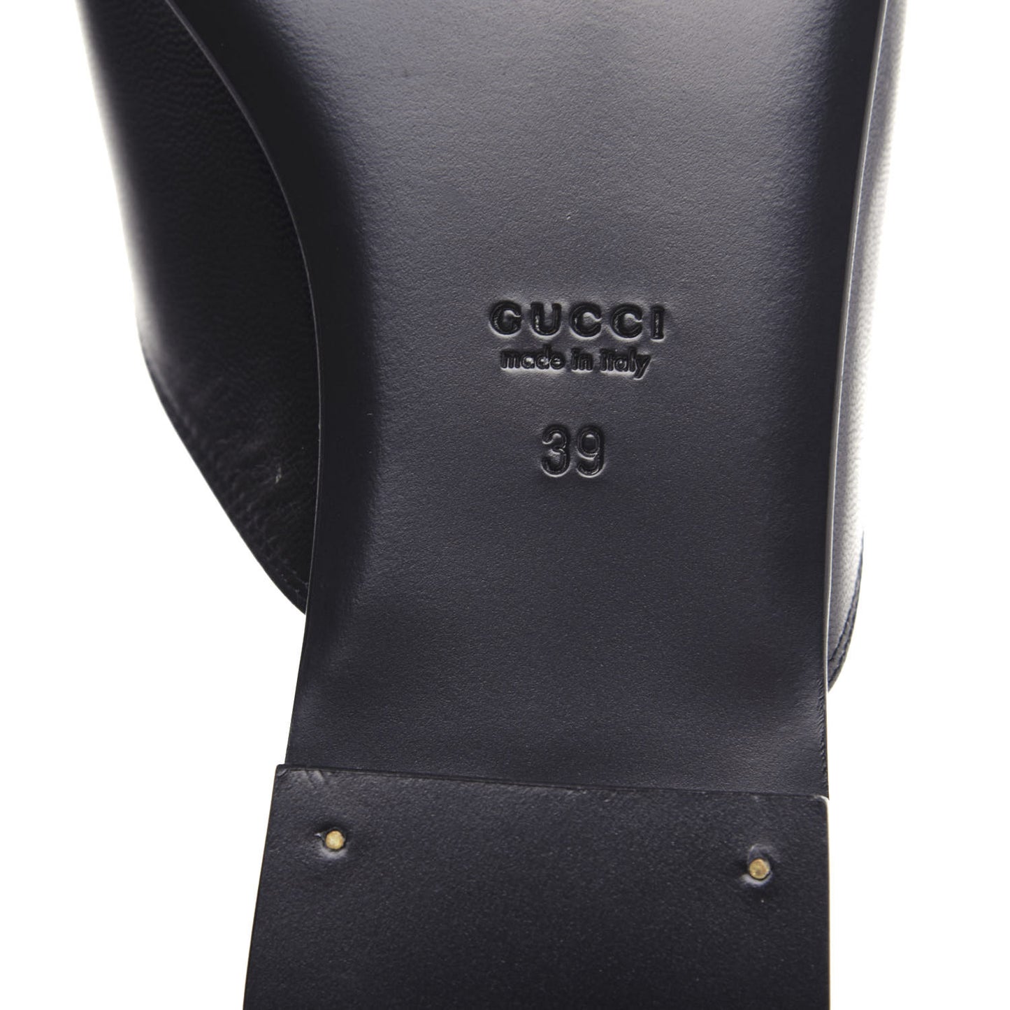 Malaga Kid Horsebit Slide Sandals 39 Black