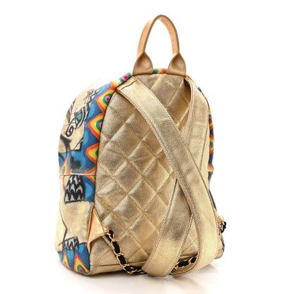 Chanel Graffiti Printed Canvas Street Spirit Backpack Multicolor 3 of 9