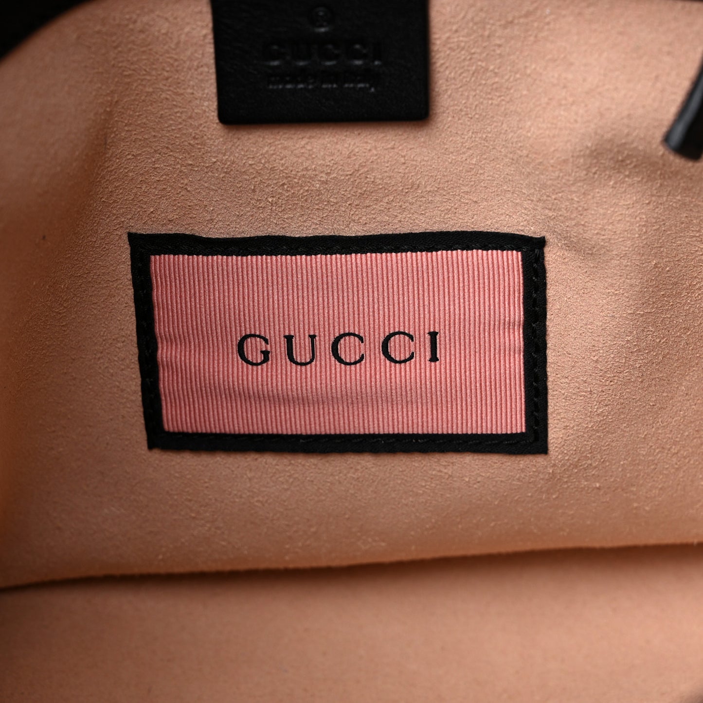 Calfskin Matelasse GucciGhost Medium GG Marmont Chain Shoulder Bag Black New Acquamarine