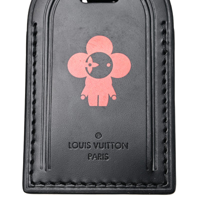 Louis Vuitton Calfskin Vivienne Luggage Tag Black 3 of 4