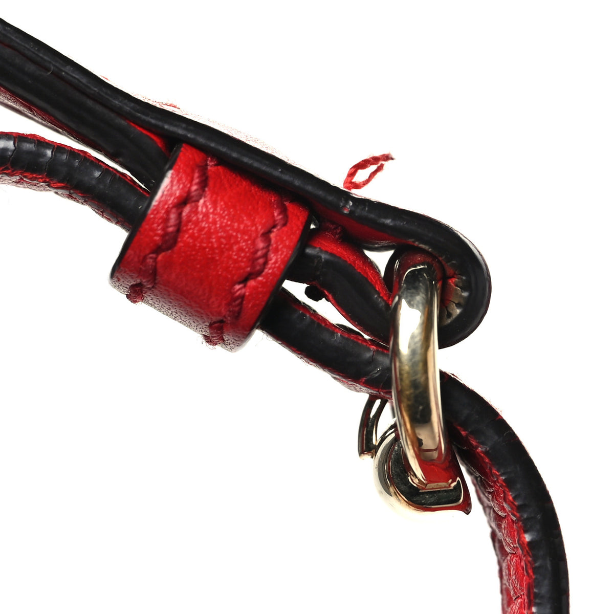 Pebbled Calfskin Small Soho Top Handle Bag Red