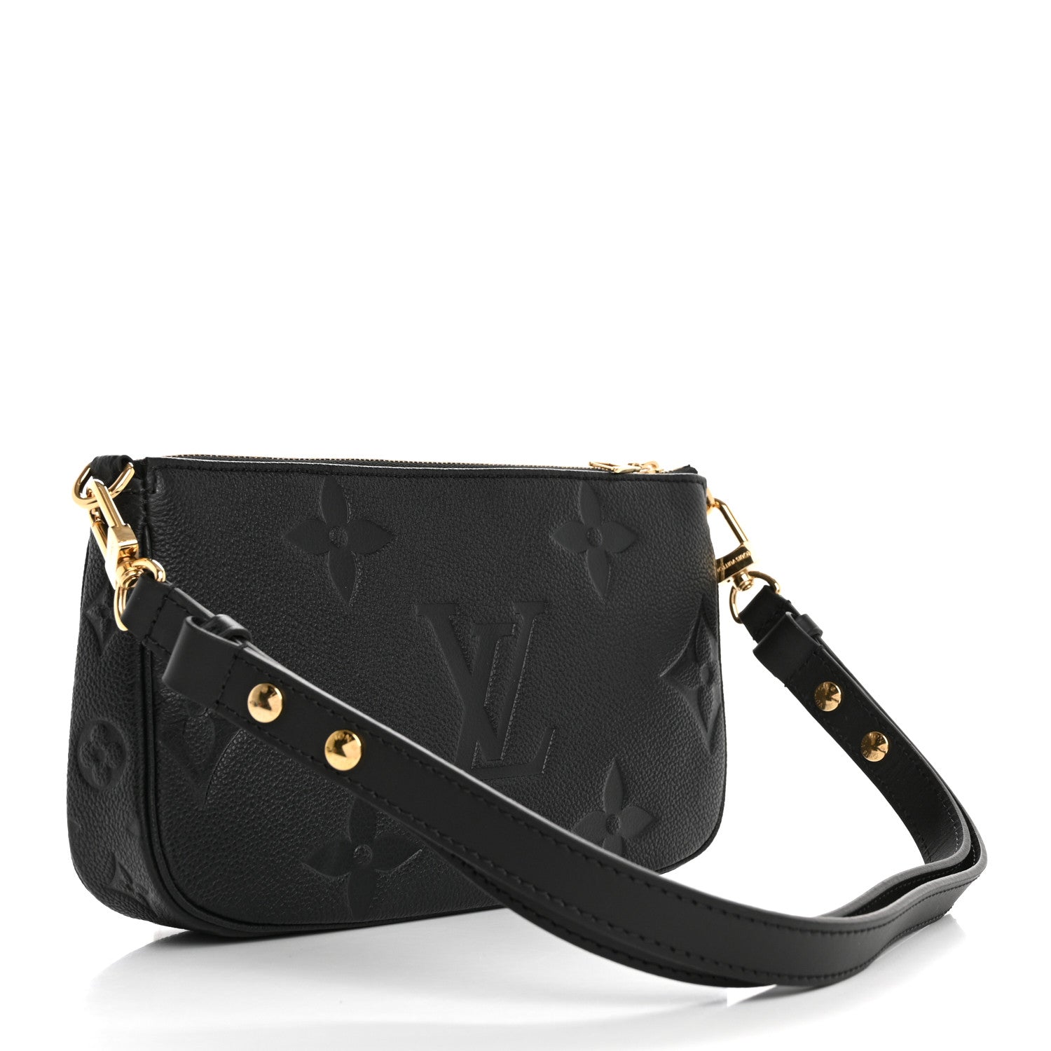 Louis Vuitton Empreinte Monogram Giant Multi Pochette Accessories Large Pochette Black 3 of 9