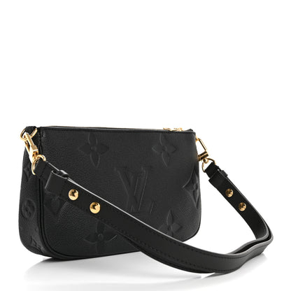 Louis Vuitton Empreinte Monogram Giant Multi Pochette Accessories Large Pochette Black 3 of 9