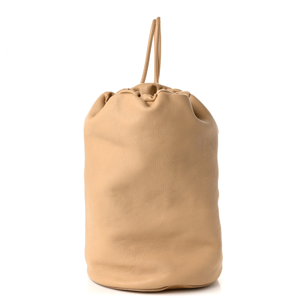 Grained Calfskin Sporty Backpack Beige