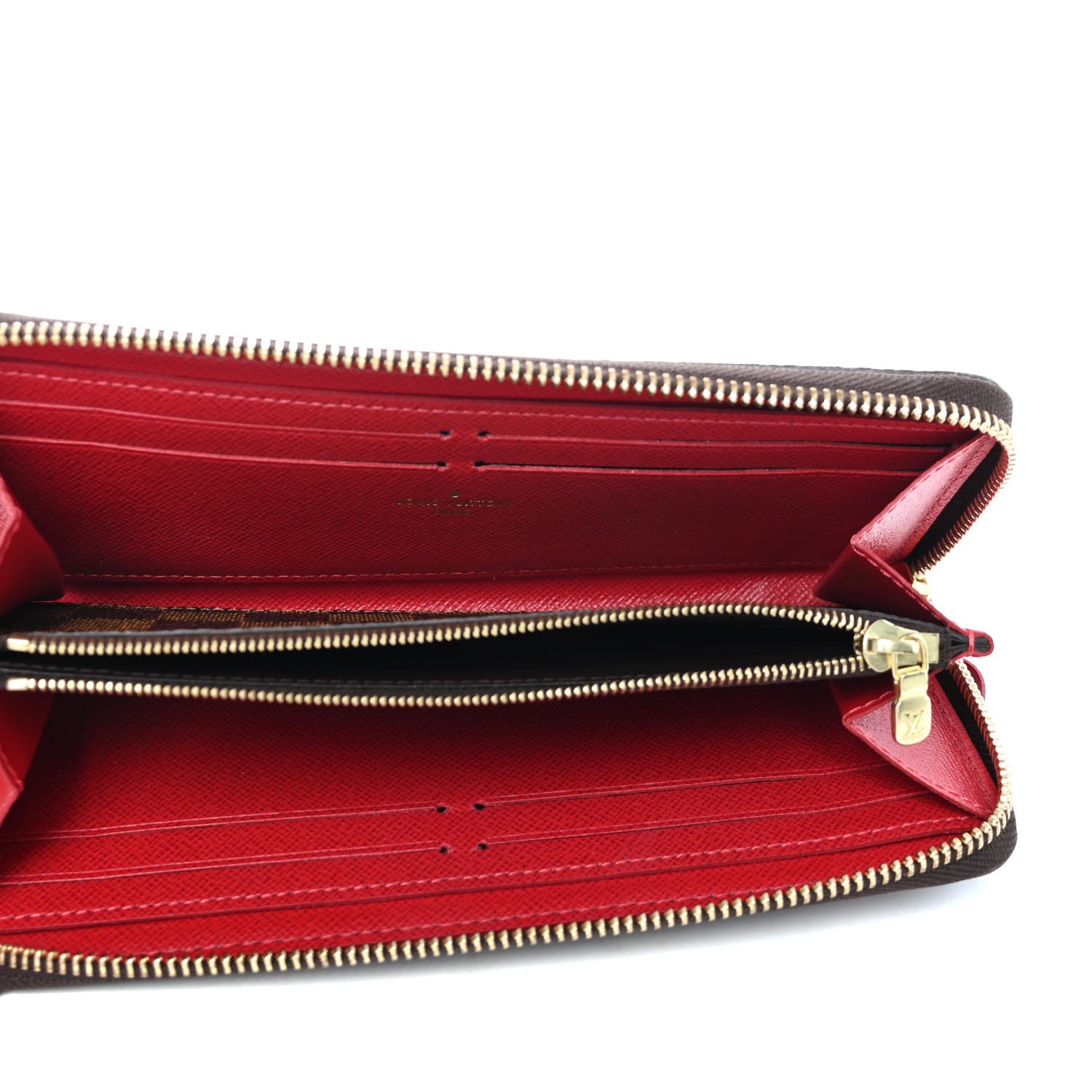 Louis Vuitton Damier Ebene Clemence Wallet Cherry 4 of 4