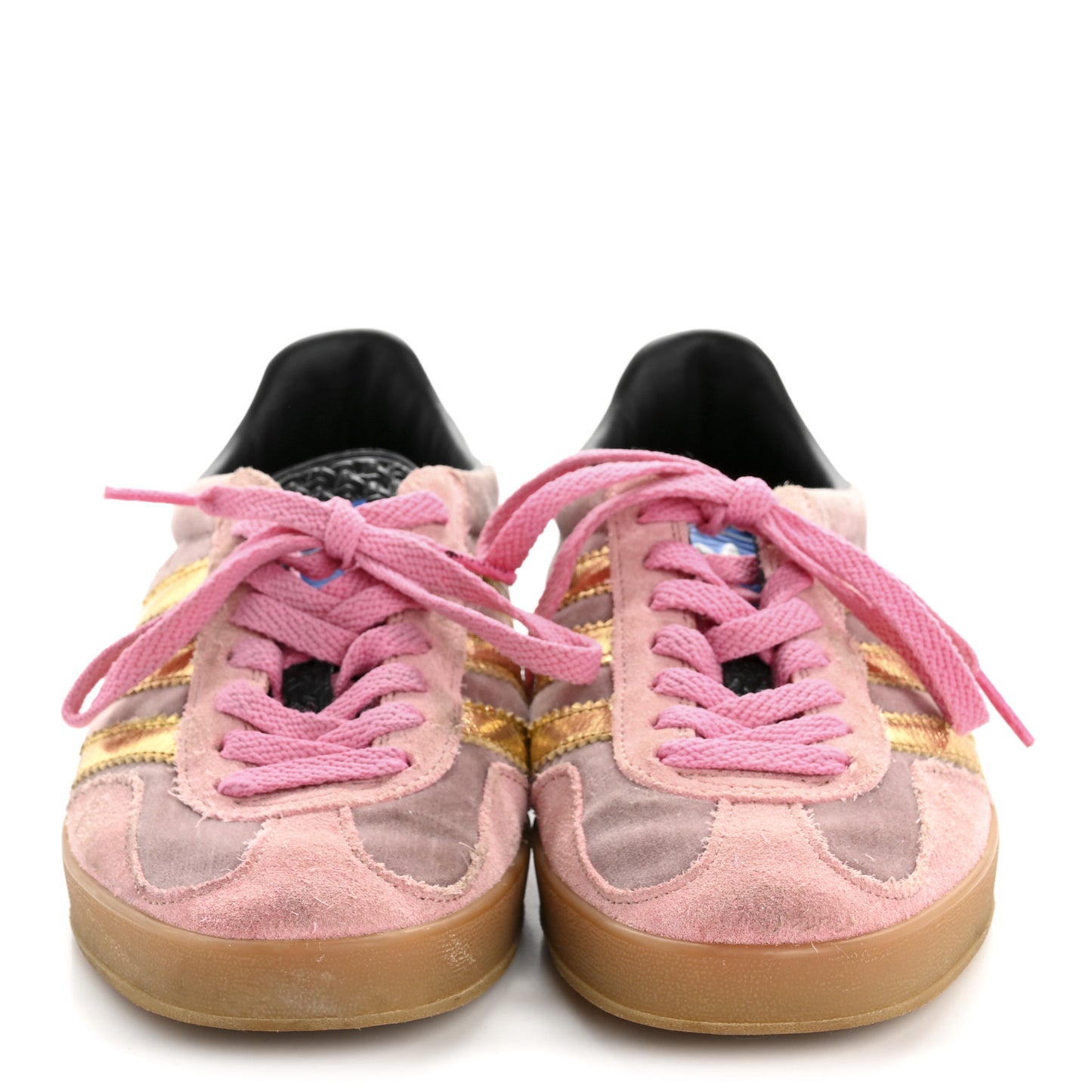 X ADIDAS Softy Velvet Suede Madeira Demetra Womens Gazelle Sneakers 4.5 Pink Gold