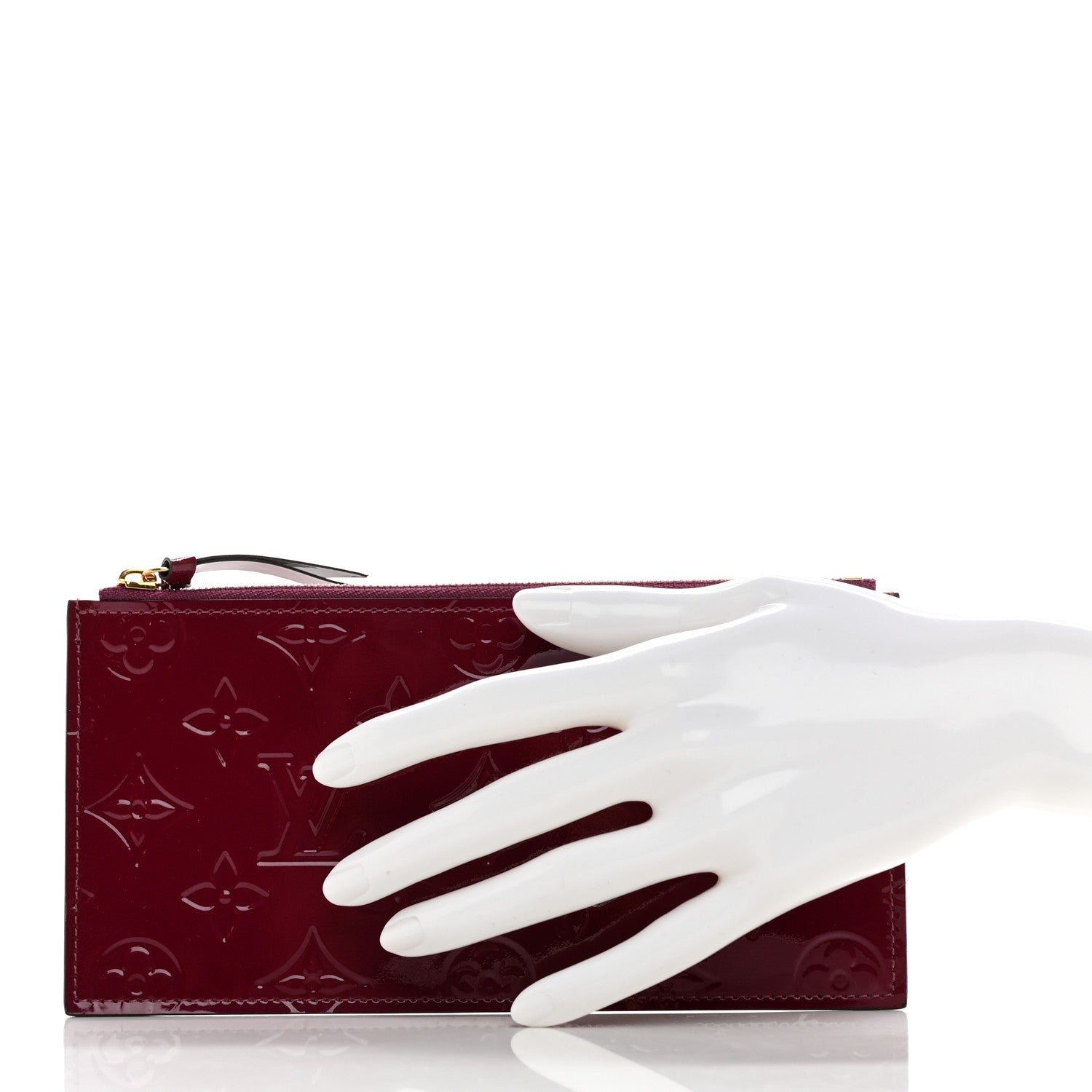Louis Vuitton Vernis Felicie Chain Wallet Zippered Insert Magenta 2 of 7