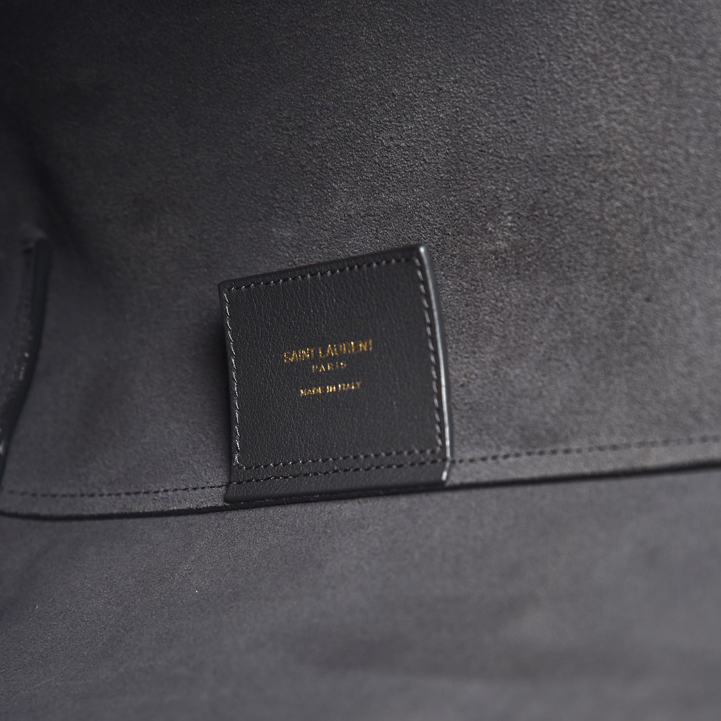 Calfskin Large Shopping Tote Asphalt