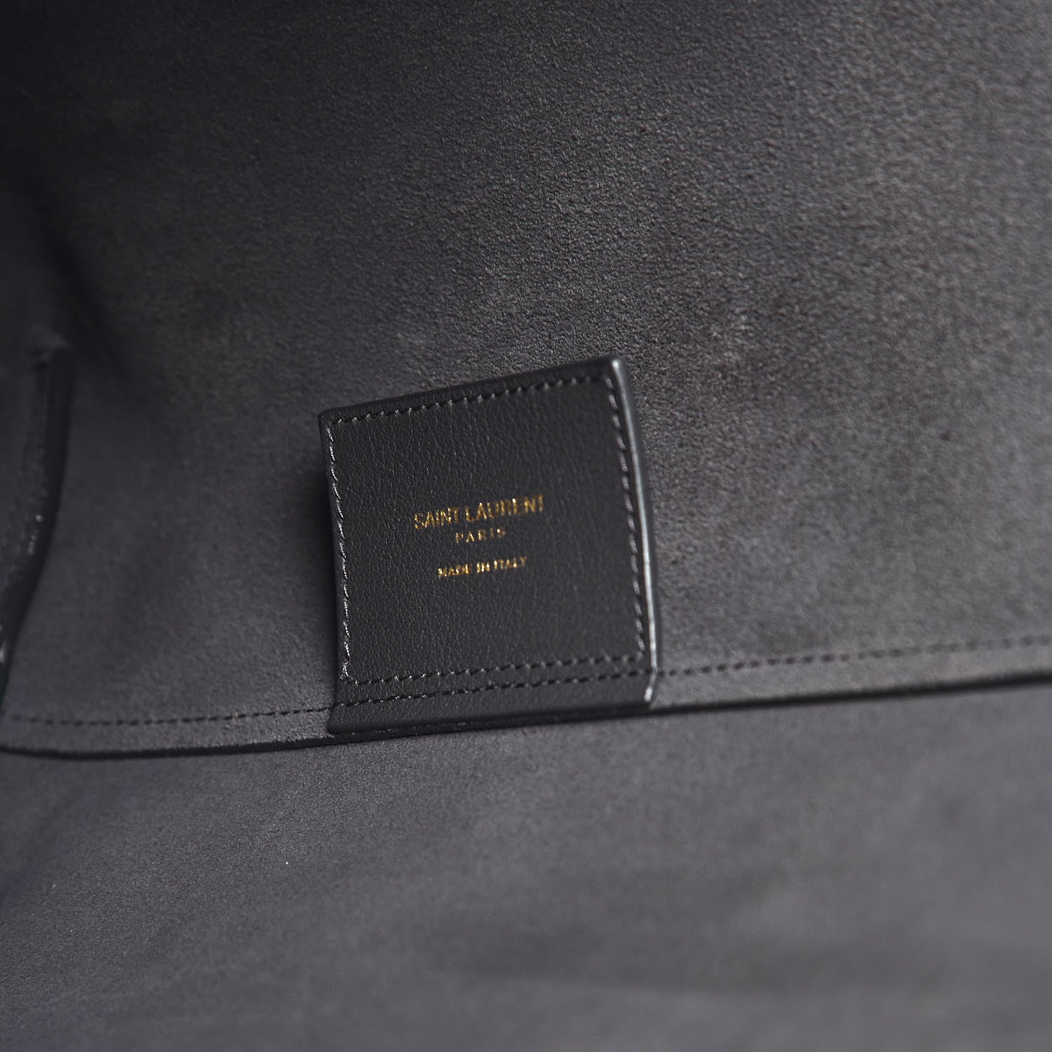 Saint Laurent Calfskin Large Shopping Tote Asphalt 9 of 9