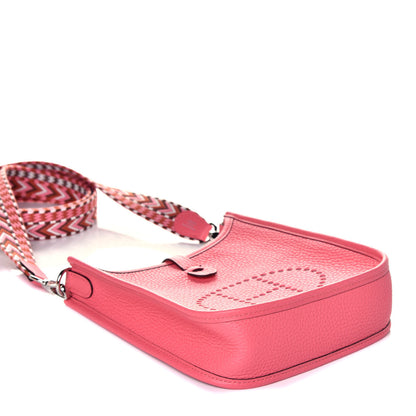 Hermes Taurillon Clemence Allegro Evelyne TPM Rose Azalee Rose Confetti 4 of 8