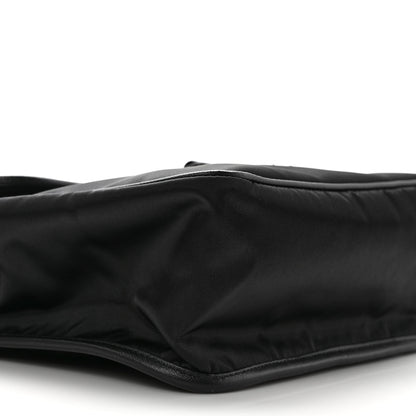 Prada Tessuto Nylon Saffiano Logo Messenger Bag Black 6 of 7