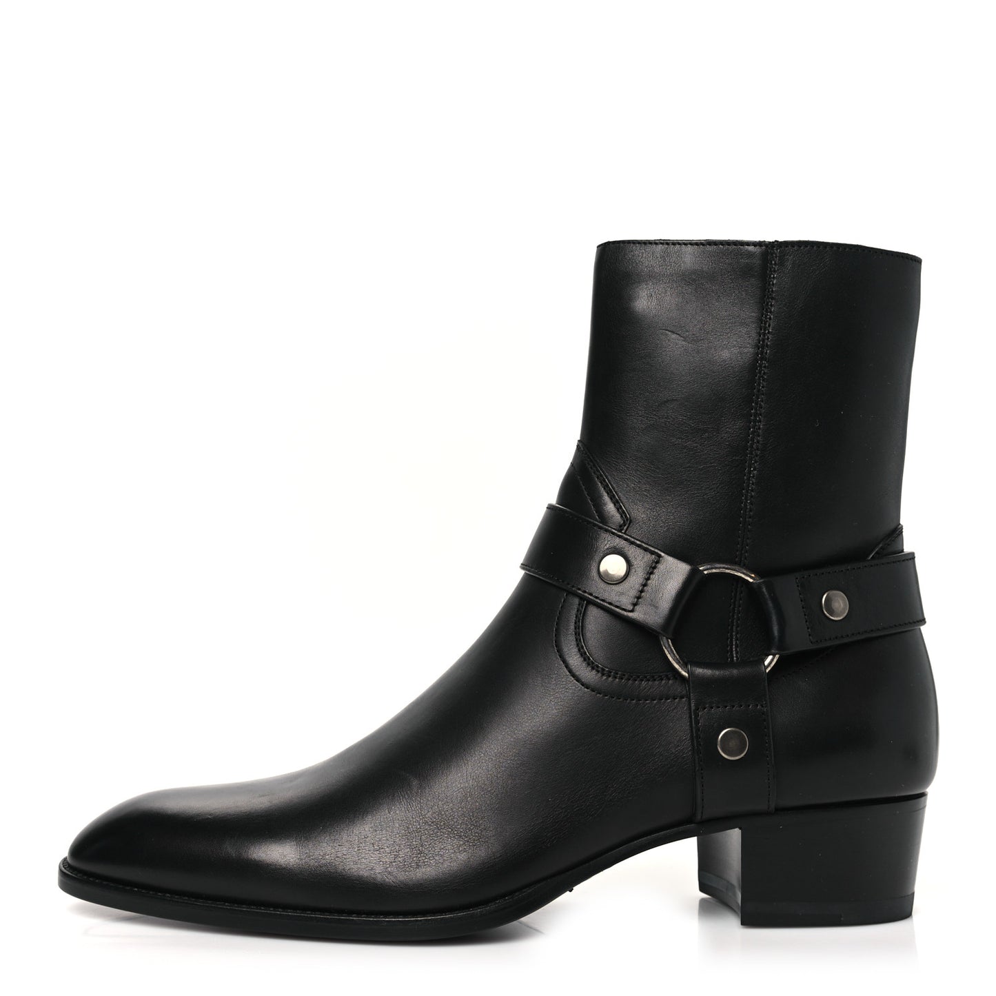 Calfskin Mens Wyatt Marrakesh Harness Ankle Boots 43 Black