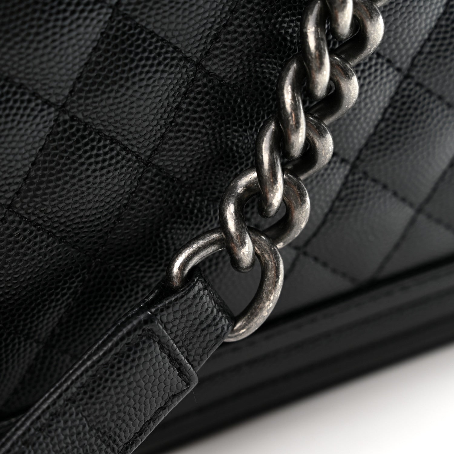 Chanel Caviar Quilted New Medium Boy Flap Black 11 of 12