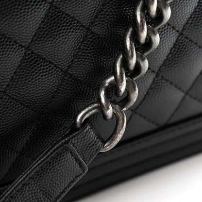 Chanel Caviar Quilted New Medium Boy Flap Black 11 of 12