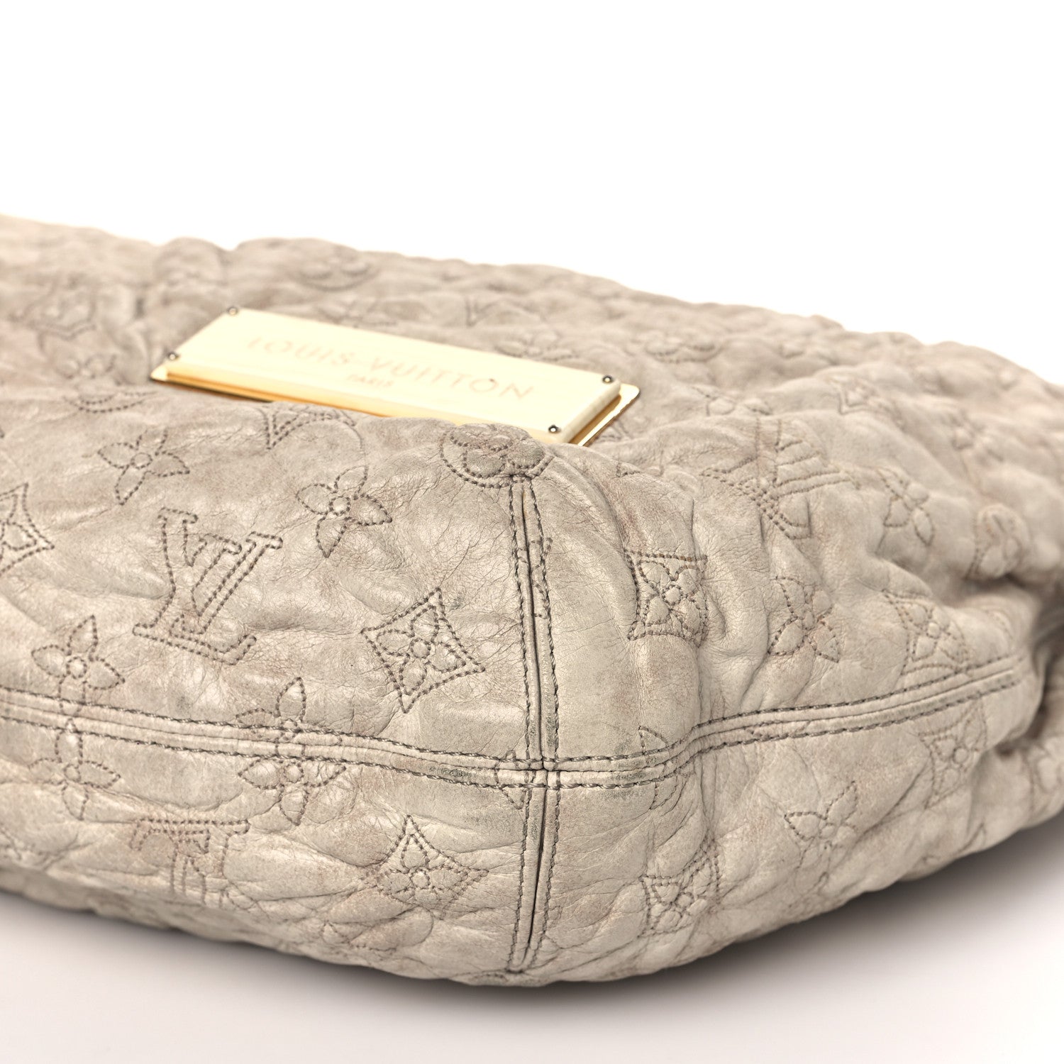 Louis Vuitton Lambskin Olympe Nimbus GM Ecru 8 of 10